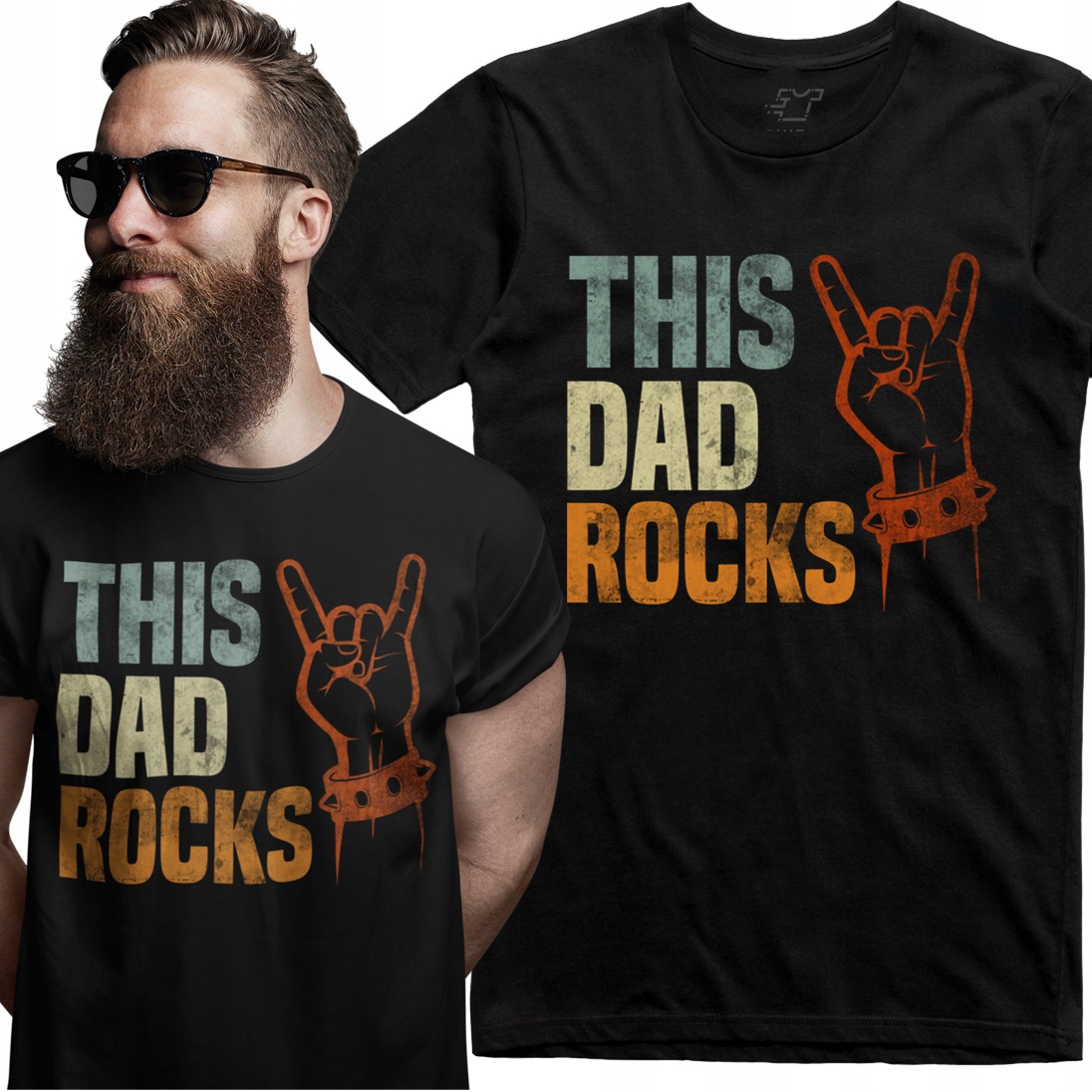 

Koszulka This Dad Rocks Prezent na dzień ojca XL