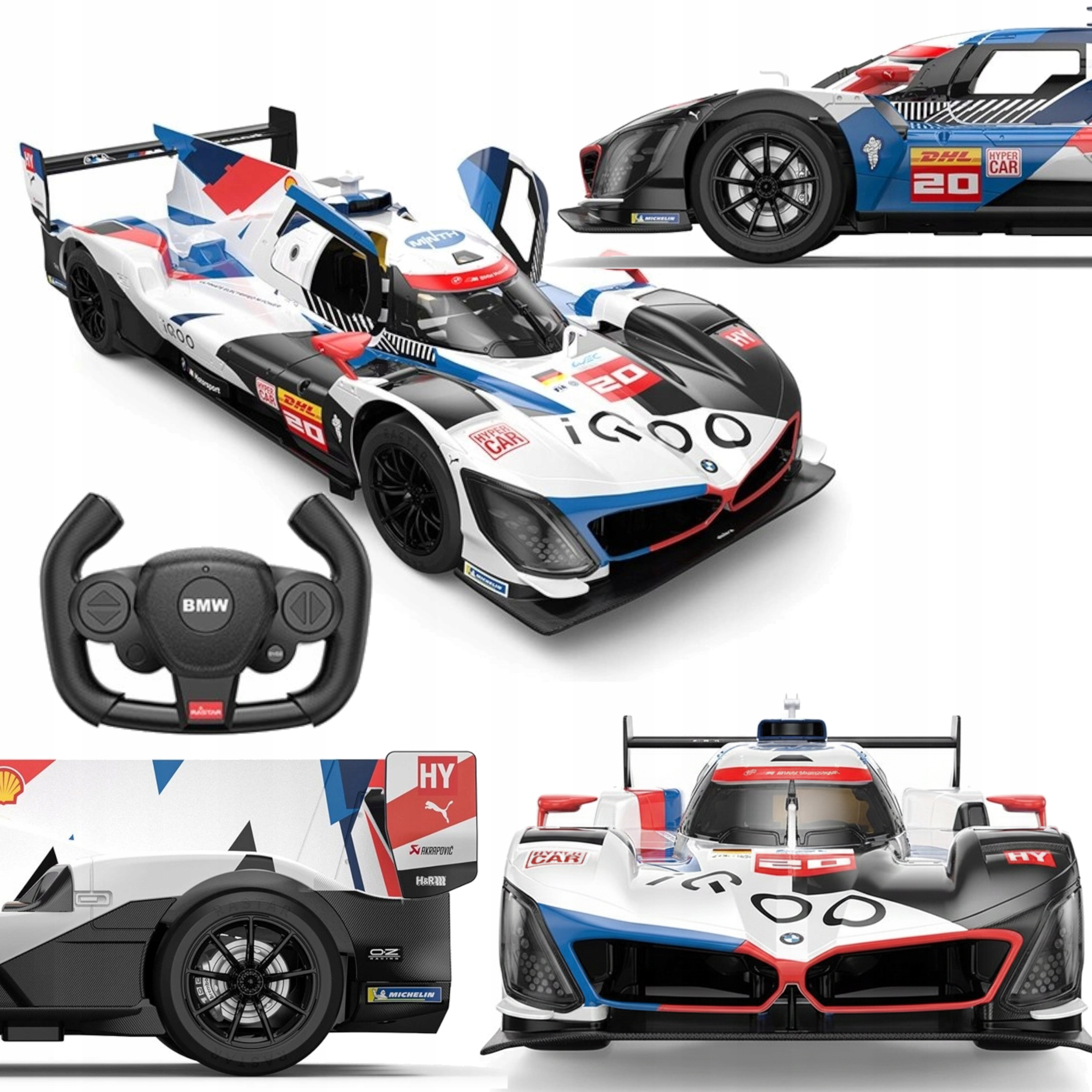 Samochód Zdalnie Sterowany Pilot Rc Auto Bmw M Hybrid Sportowy Skala 1:14