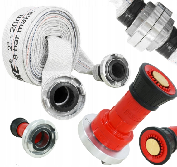 Wąż Do Wody Strażacki Pompy 2 Cale 20m Prądownica