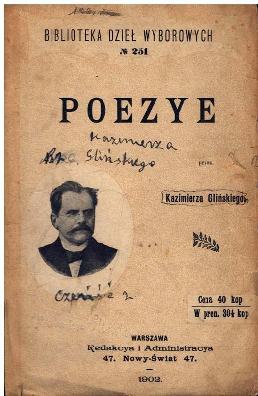 Kazimierz Gliński - POEZYE 1902 r.