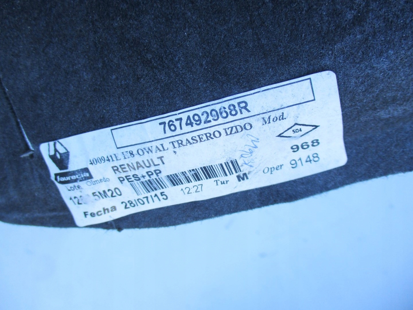mudguard rear part rear. RENAULT MEGANE IV right