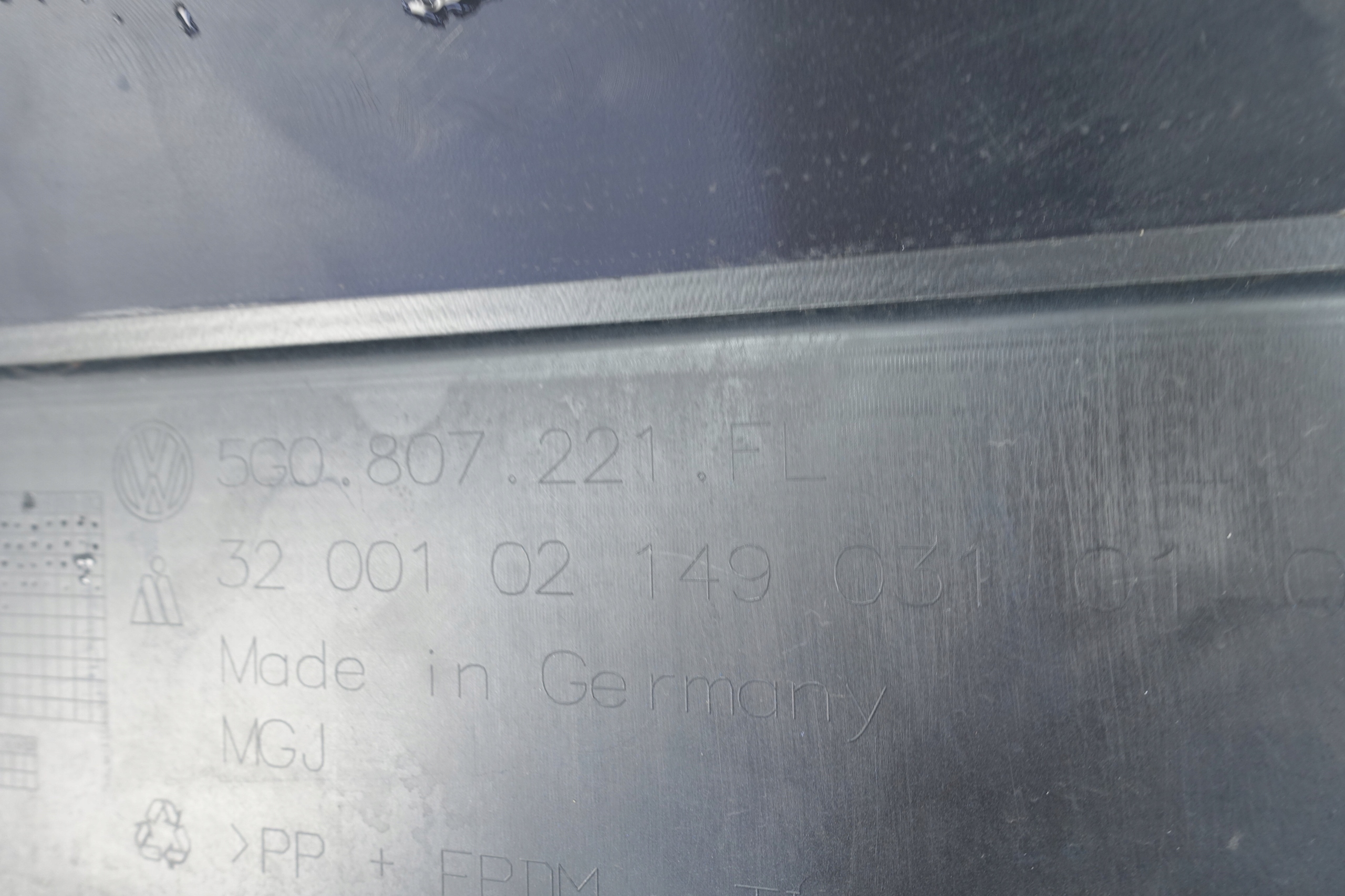 bumper front front VW GOLF VII 7 5G0 LIFT 17- 5G0807221FL