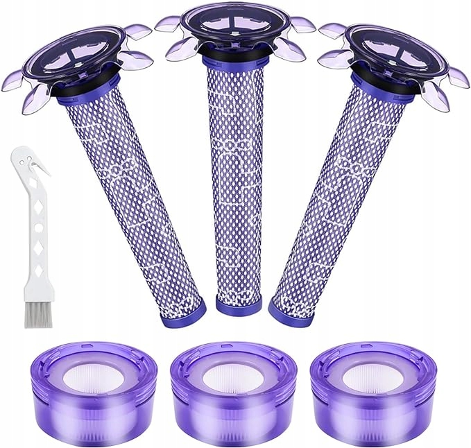 Filtr do odkurzacza Dyson V8 Fluffy Model SV25.3 zamiennik zestaw 3 szt