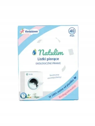 2x Eko listy na praní květinové 40 praní Natulim