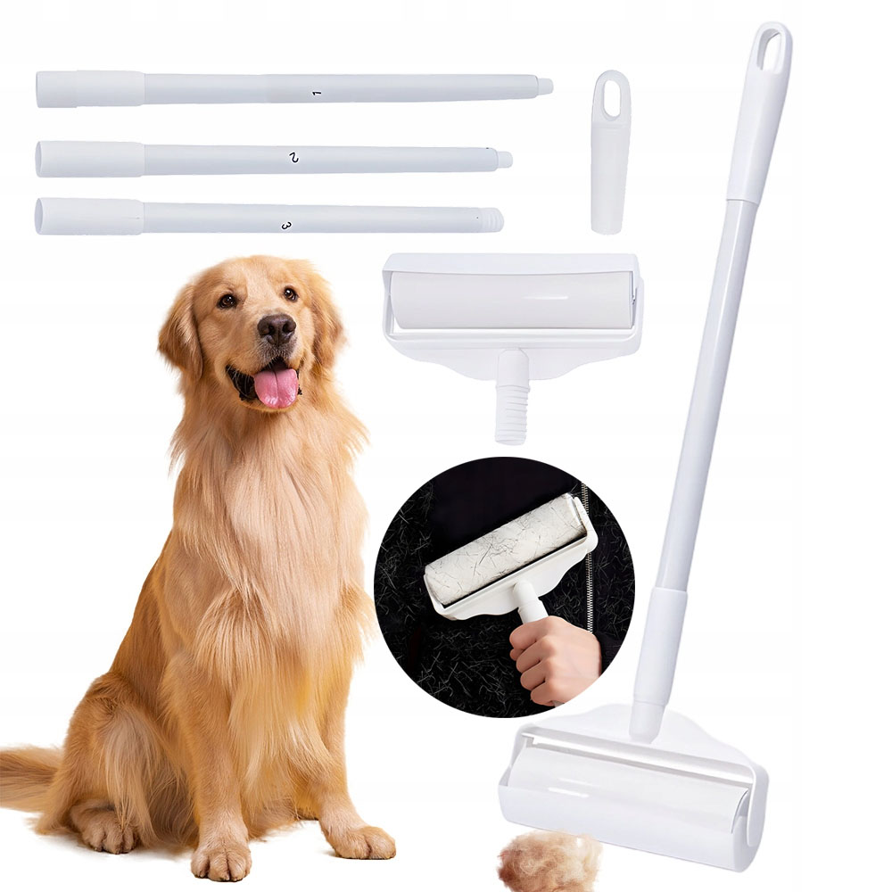 Váleček Na Srst Zvířat, Nastavitelná Délka, 124 CM, Ergonomický Design
