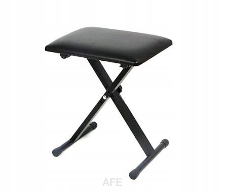 ŁAWA STOŁEK KRZESŁO DO PIANINO KEYBOARD ORGANY CZARNY