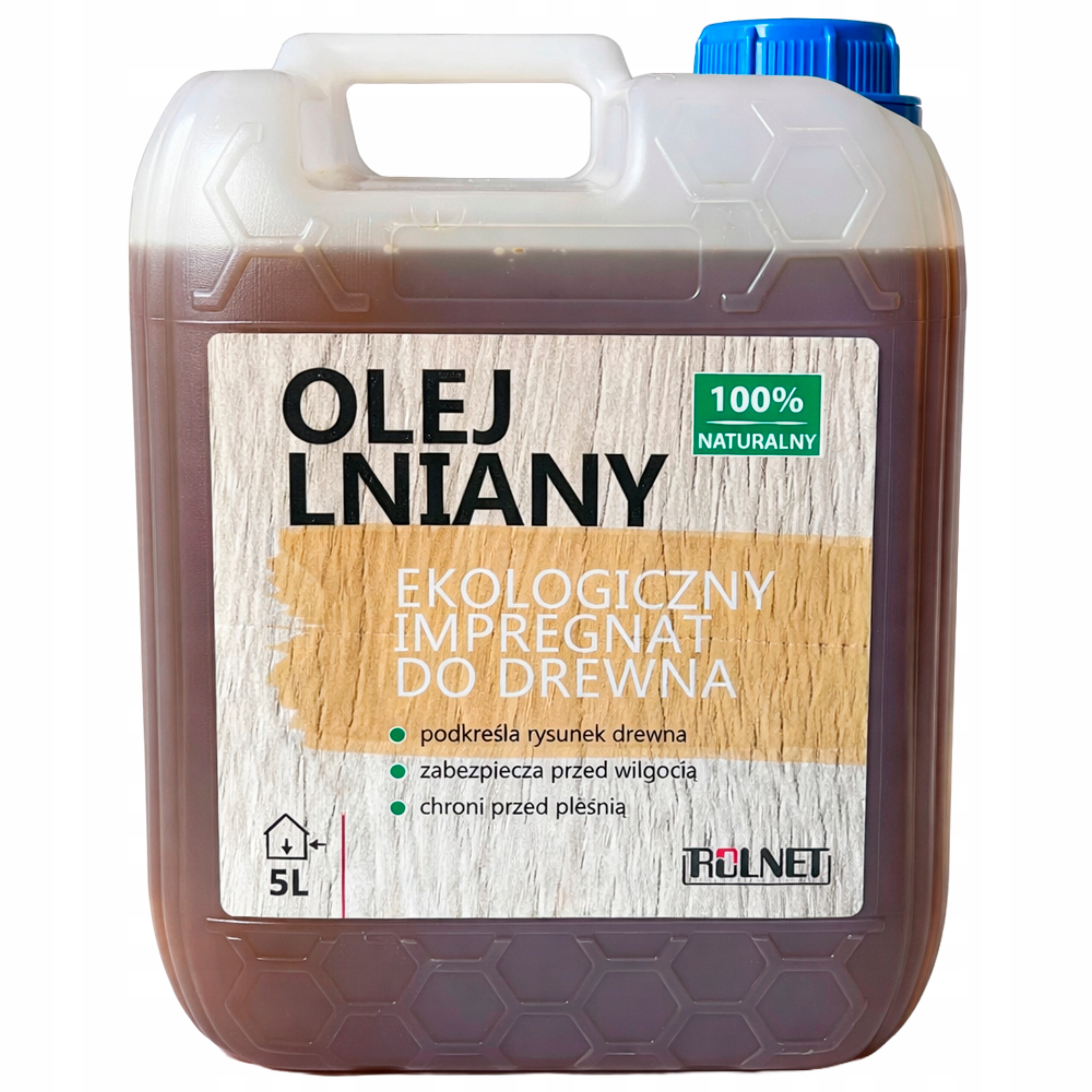 Olej Lniany impregnat podkład na domek dla owadów dla murarek 5L