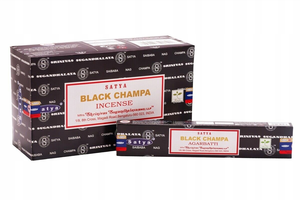 

Black Champa Kadzidła Oczyszczające Satya 15g