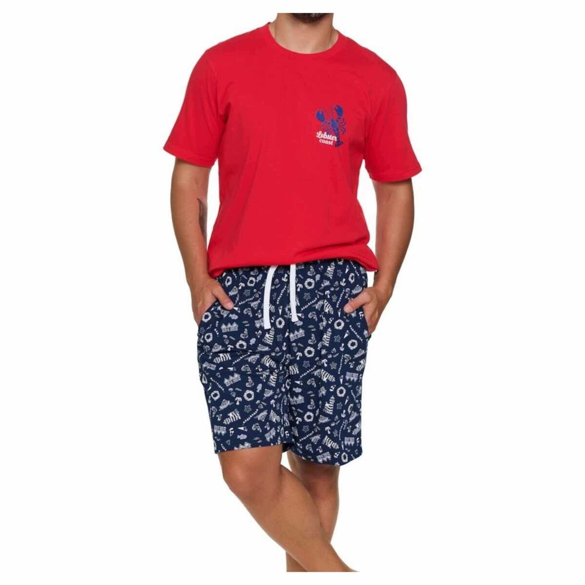 Doctornap Pánské bavlněné pyžamo s krátkým rukávem Pmb 7553 sunny coast L