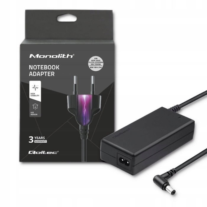 Qoltec Napájecí zdroj 90W 19V 4.74A 5.5*2.5