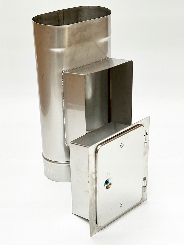 Wkład kominowy owal 120x240 6 mb gr. 1mm kwaso żaroodporny owalny Średnica 120 mm