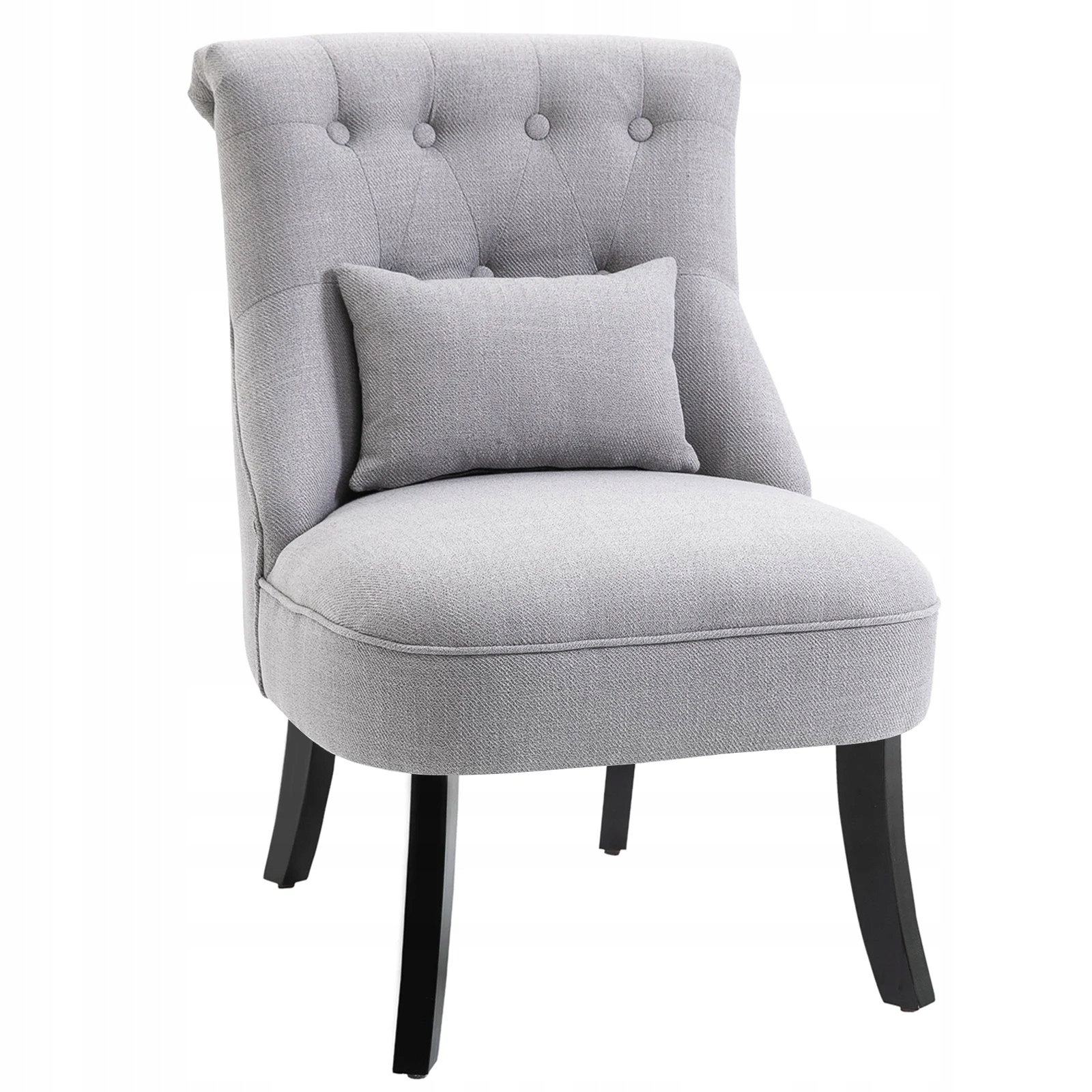 Fotel tradycyjny Homcom szary / vintage /