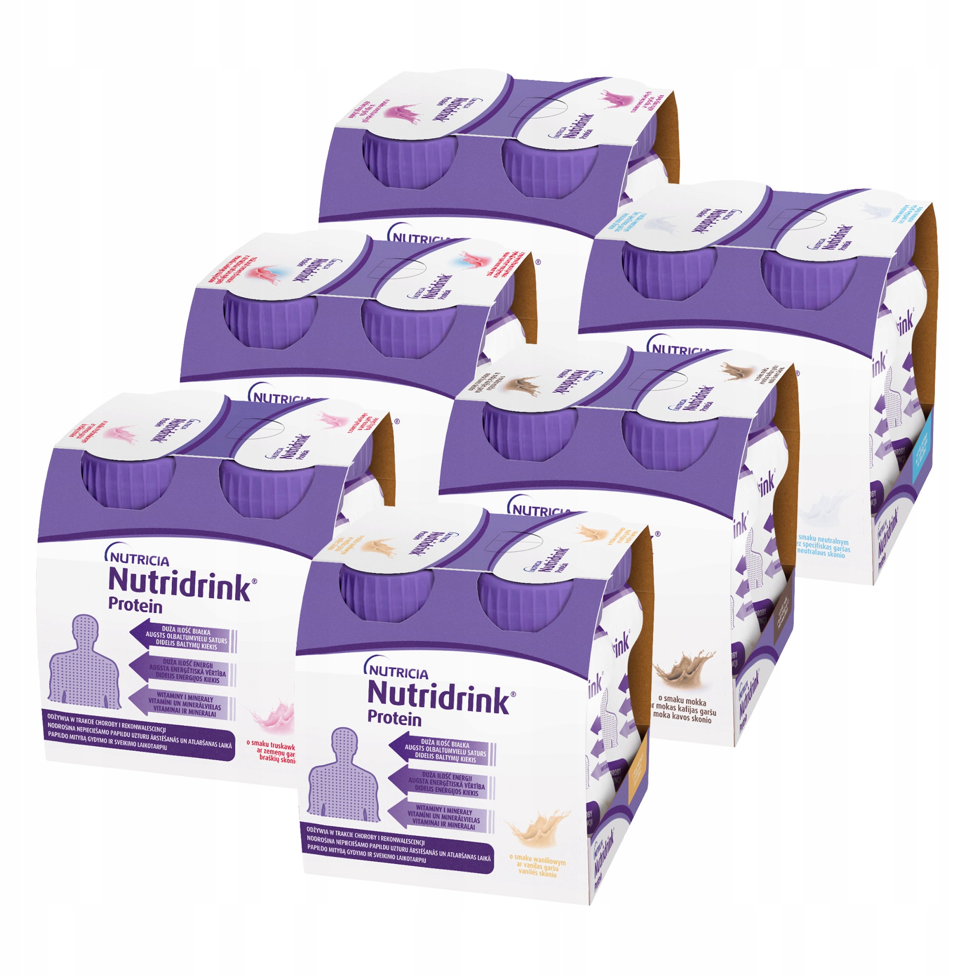 Nutridrink Protein Zestaw 24x125ml MIX Smaków