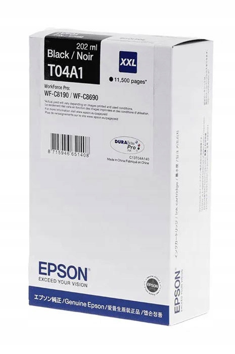 Originální inkoust Black Epson T04A1 (C13T04A14N)
