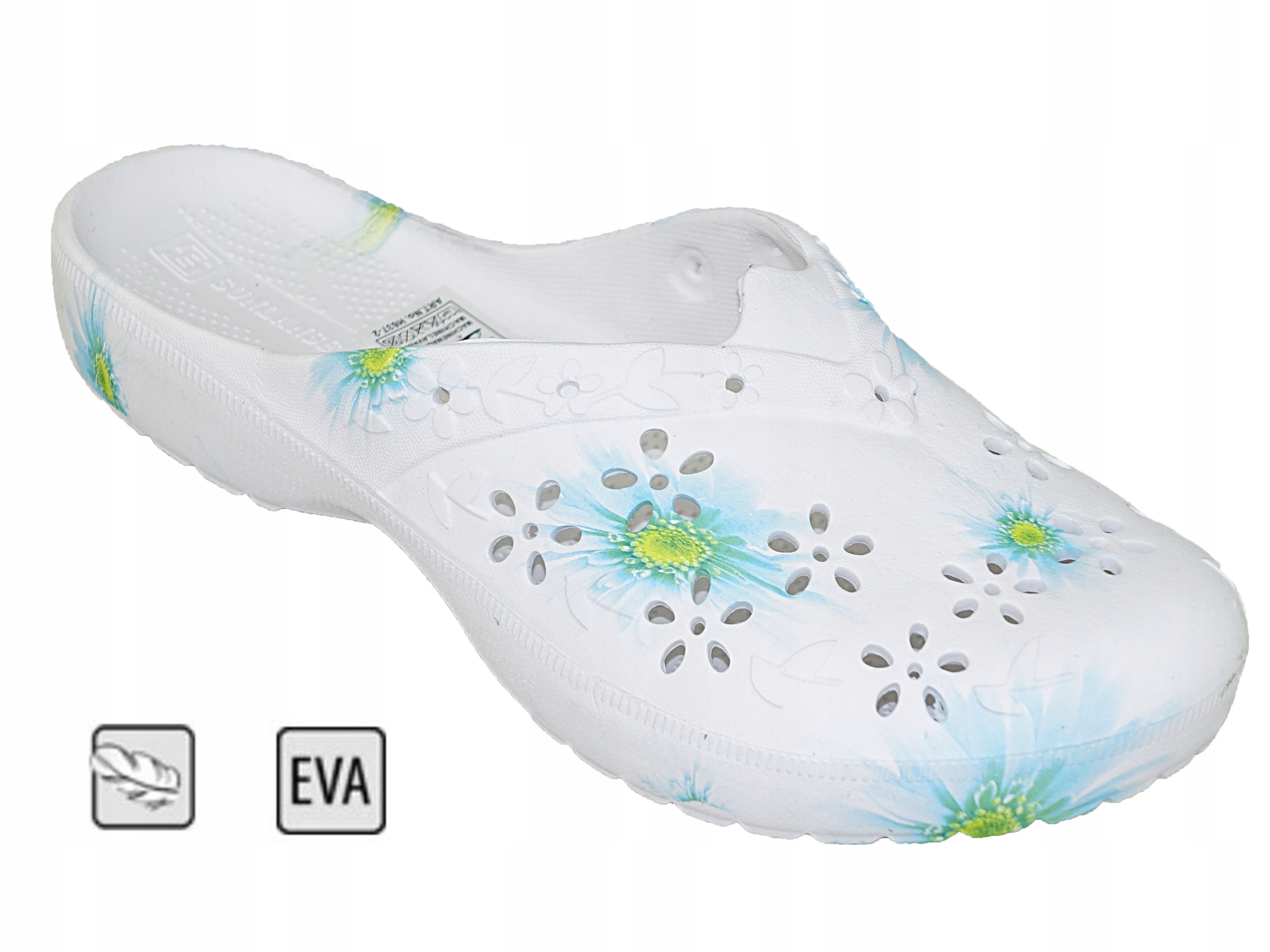 KLAPKI DAMSKIE PLAŻOWE BASENOWE LACZKI PIANKOWE