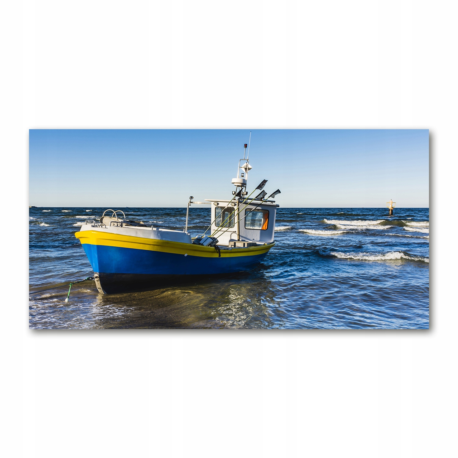 

Foto obraz akryl zdjęcie Kuter na morzu 120X60 cm