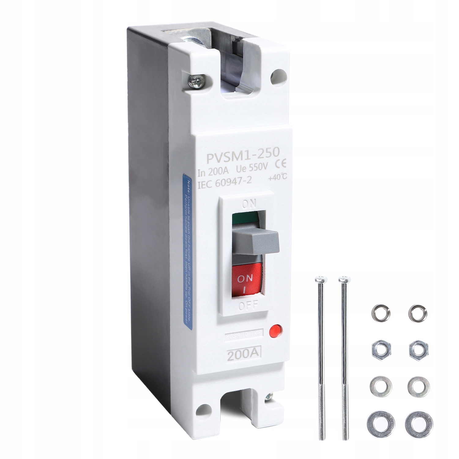 Wyłącznik obwodu 1P Mccb ochrana solární baterie Słonecznego Prądu Stałego