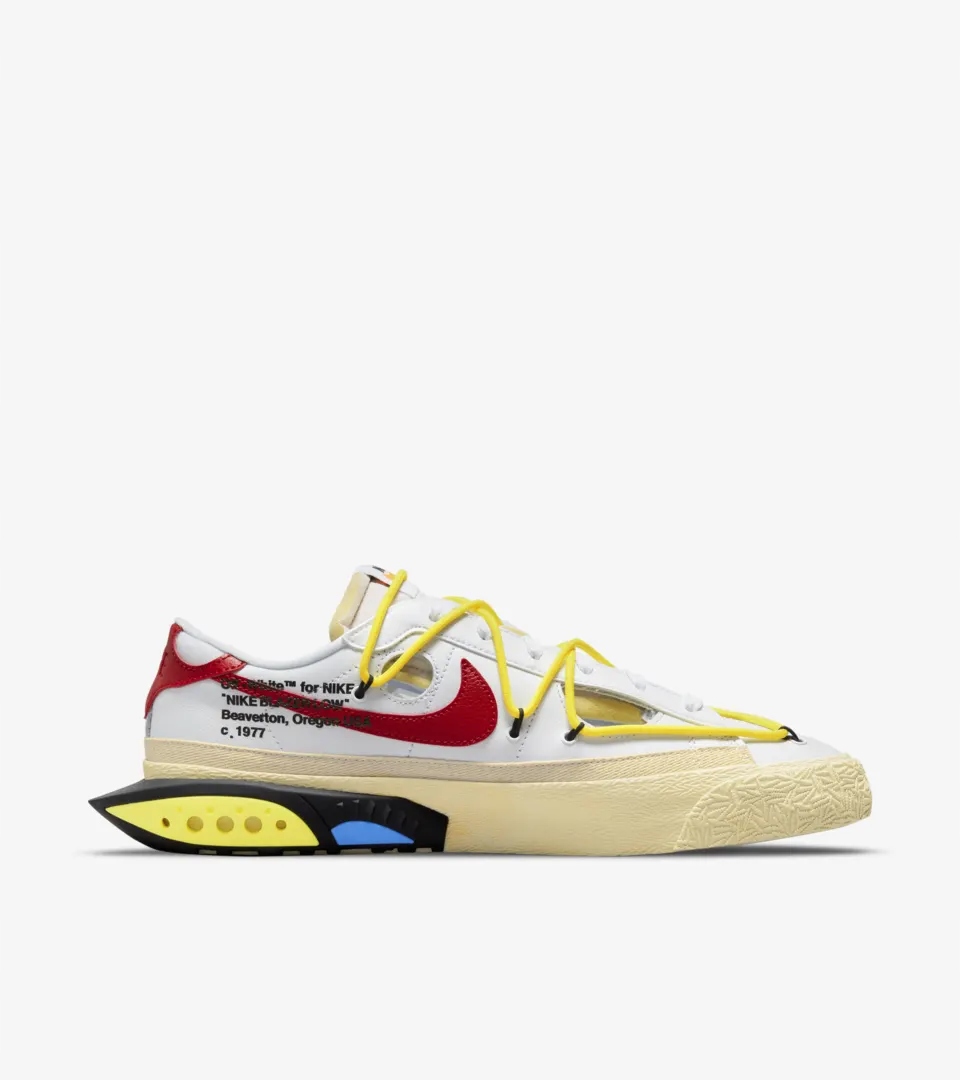 Buty Nike Blazer Low Off-White University Red DH7863-100 r. 44,5