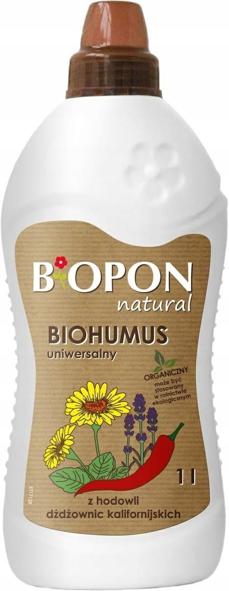 Nawóz organiczny, naturalny Biopon płyn 1 kg 1 l