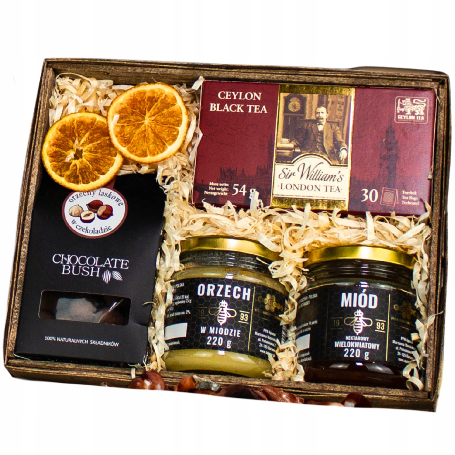 Levně Dárkový koš s medem a brusinkami Univerzální Dárek K Narozeninám