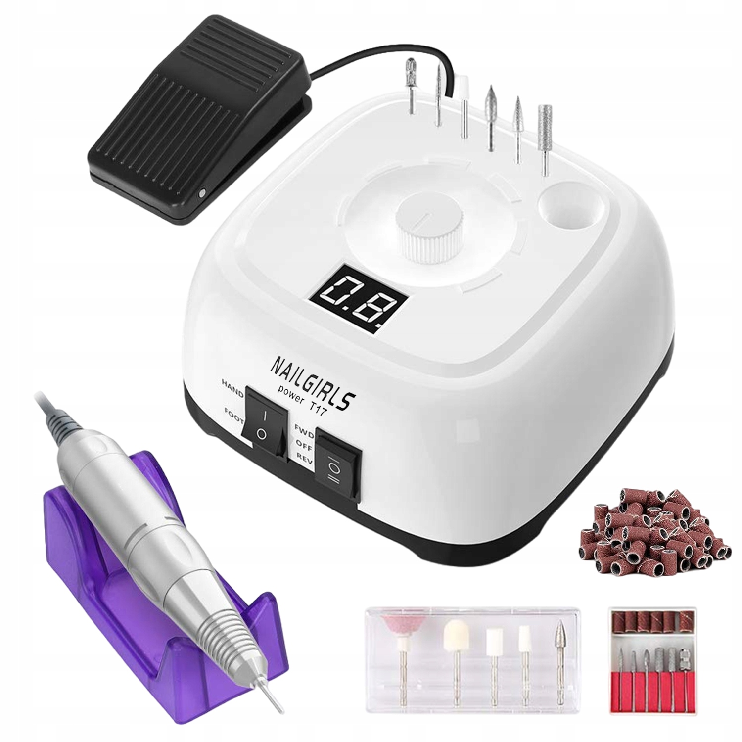 Profesionální Bruska na nehty a manikúru pedikúru 25W Silná