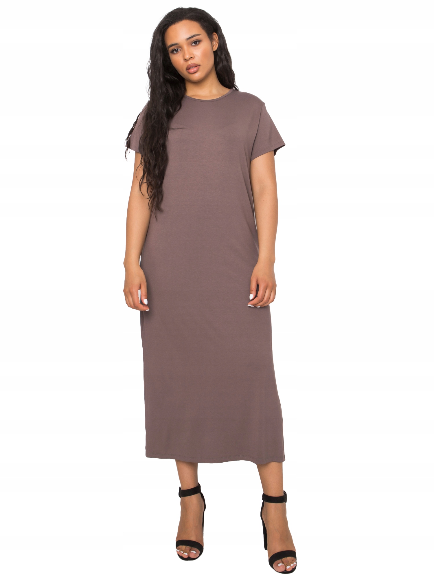

Wygodna Sukienka damska dopasowana Plus Size - 3XL