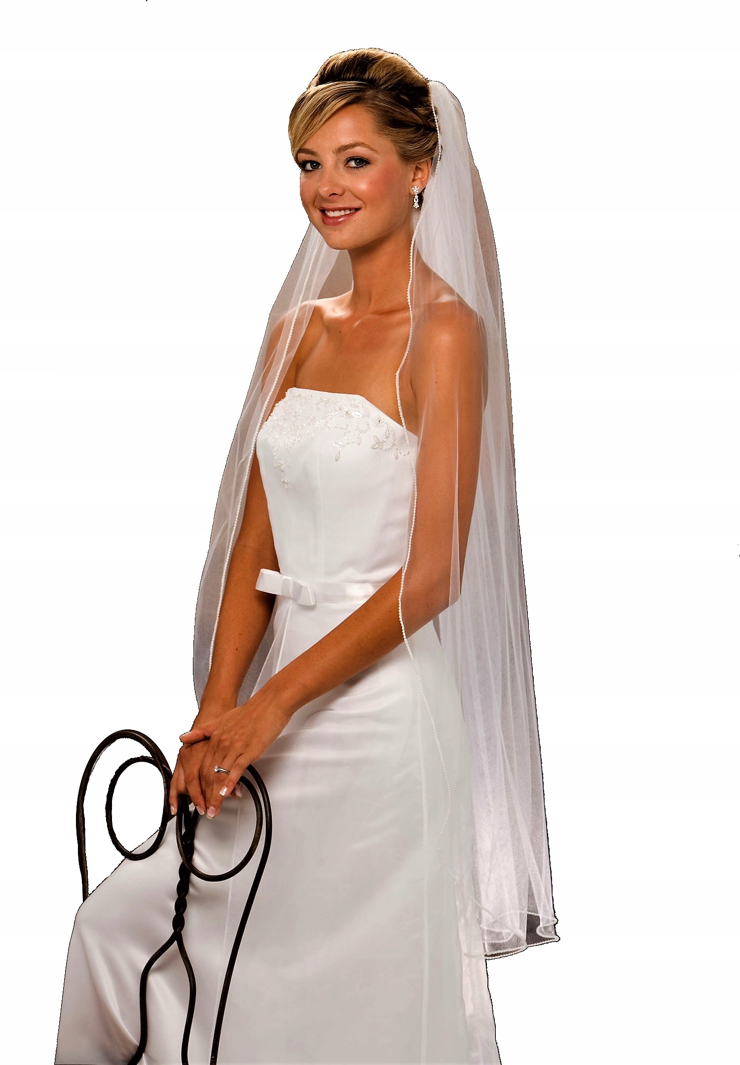 

Welon ślubny Prestiż z Mereżką 100cm WYSYŁKAw48h