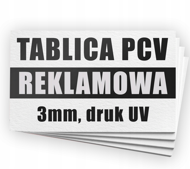 

Tablica informacyjna reklamowa Pcv 5mm 30x60 cm Uv