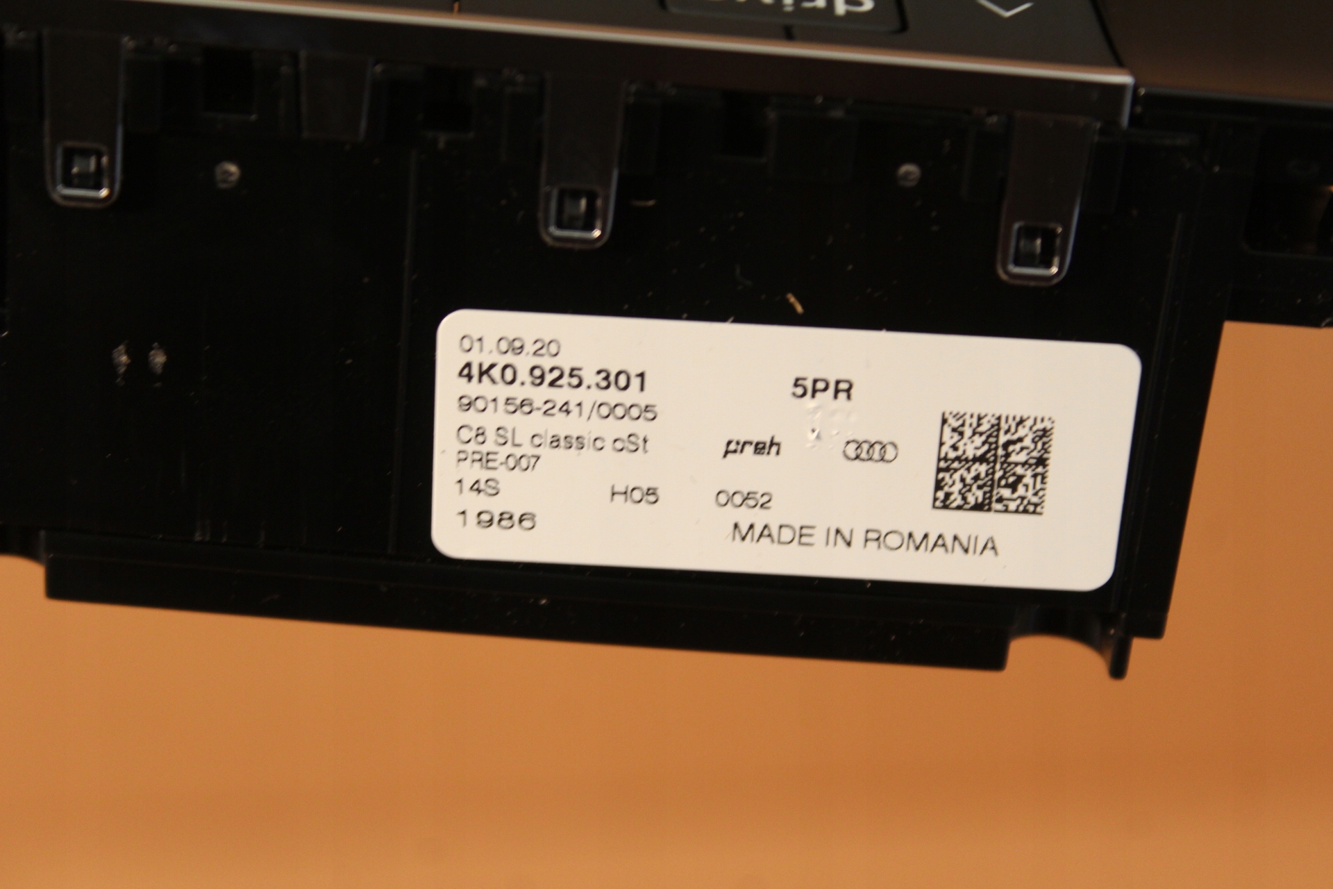 Panel przycisków Audi A7 4K 4K0925301 Typ samochodu Samochody osobowe