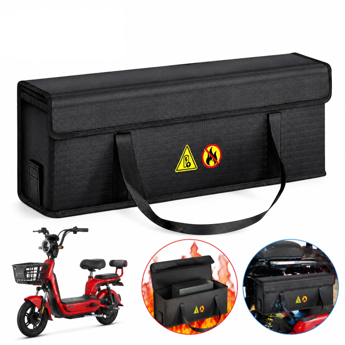 Torba Na Akumulator Do Roweru Elektryczne E-bike Ognioodporna Do 2000°C