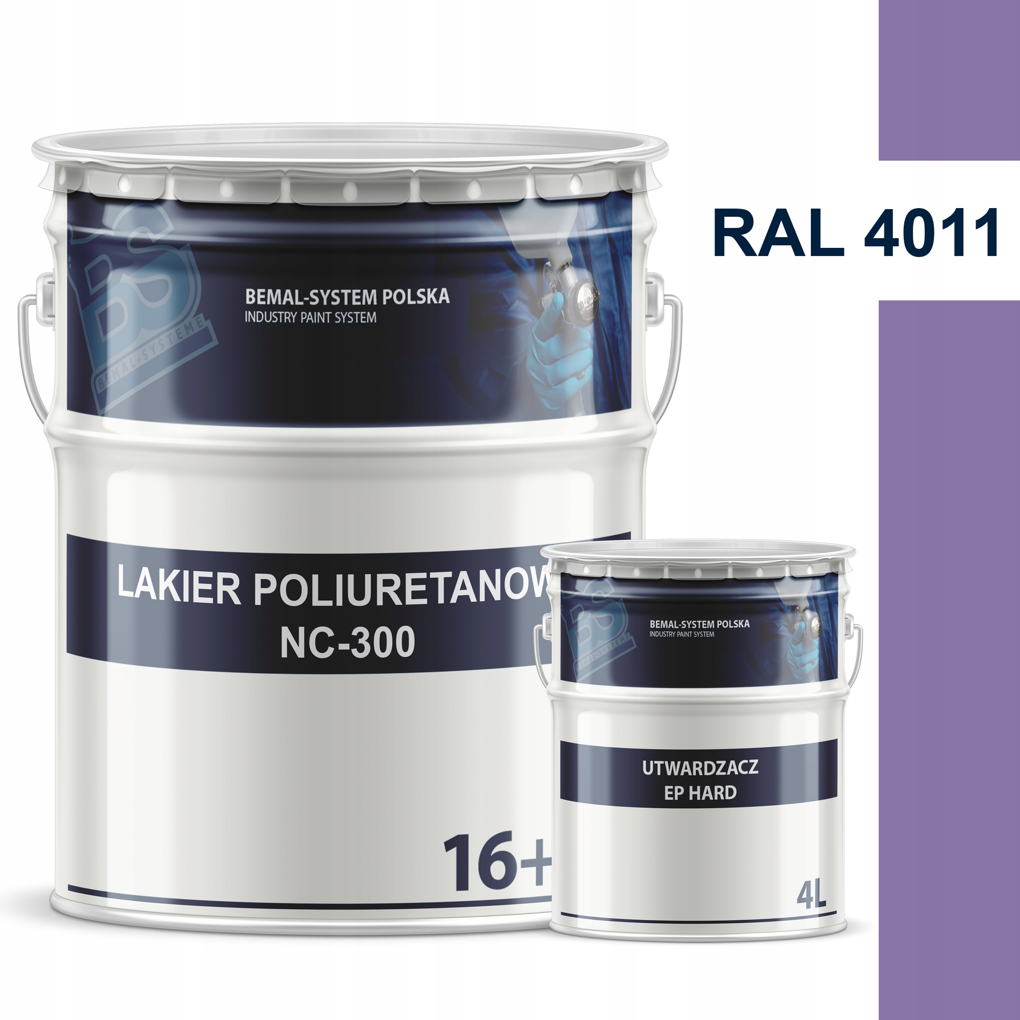 BEMAL FARBA OKRĘTOWA - LAKIER POLIURETANOWY - 20L - RAL 4011