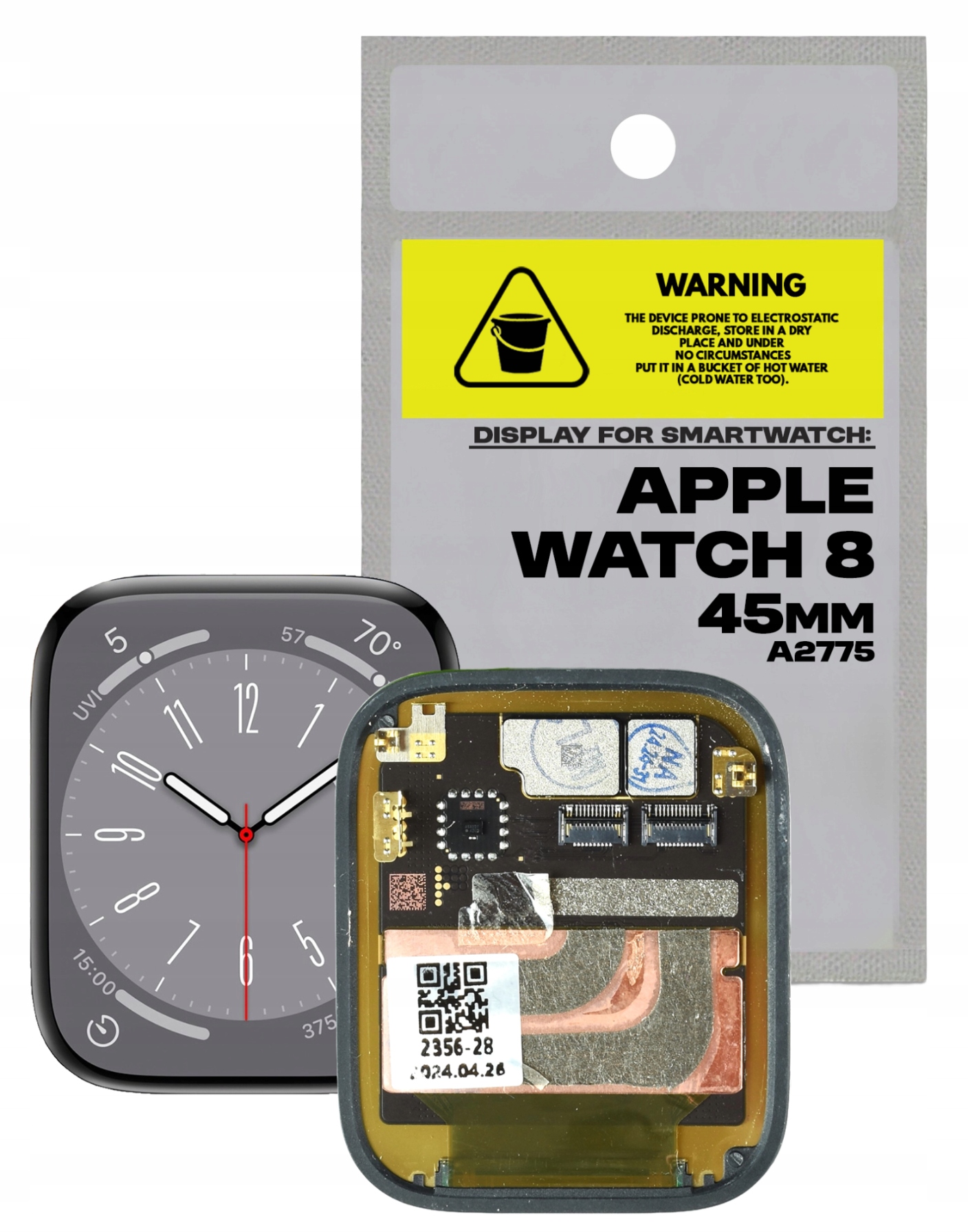 Originálny displej pre inteligentné hodinky Apple Watch 8 45 mm A2775 Oem Oled
