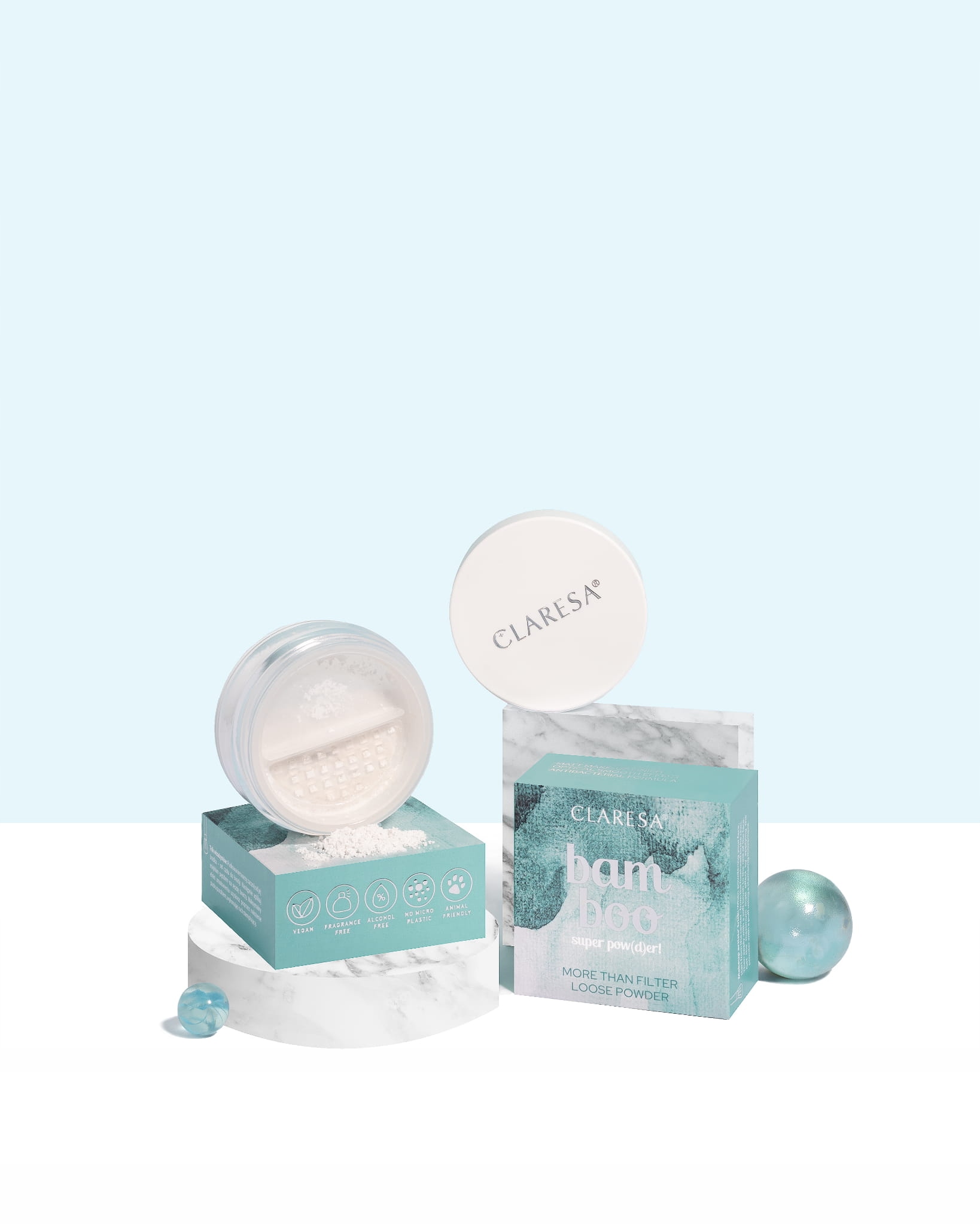 claresa puder bambusowy BAMBOO SUPER POWDER 8G Marka Claresa