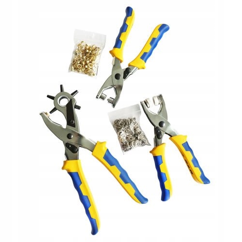 Set Kaletový děrovač Revolverový napáječ pro očka 128 prvků