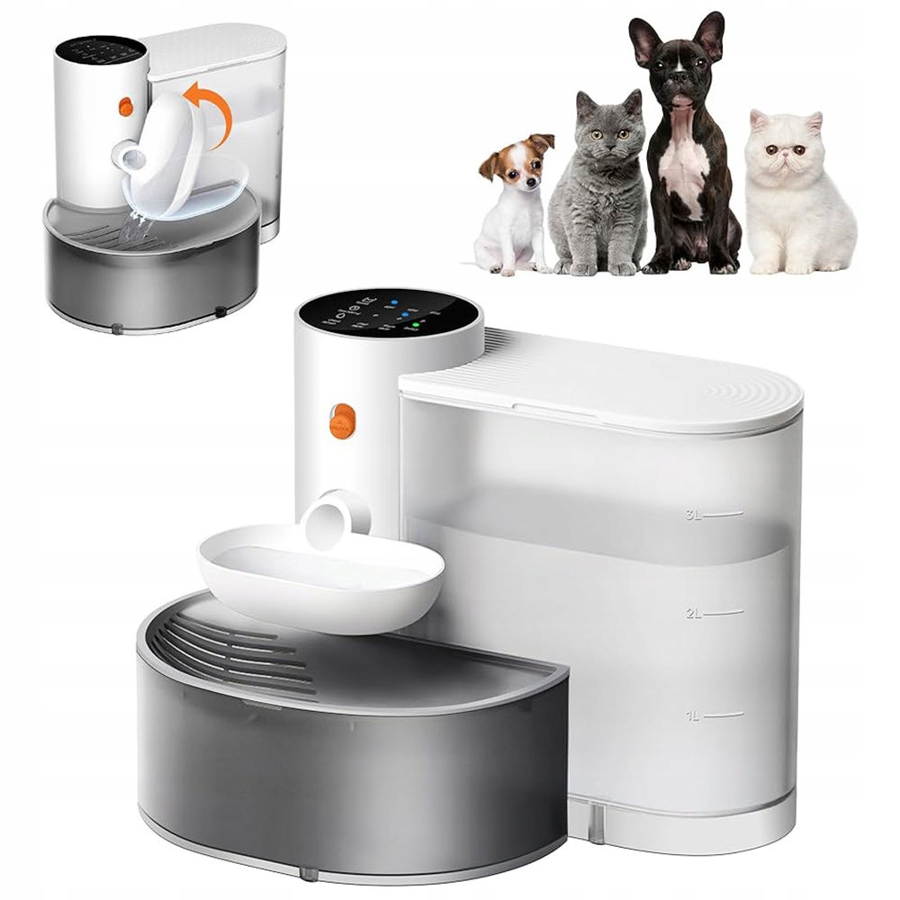 Levně Napáječka Fontána Pro Kočky Psa Miska Automatická Programovatelná Napáječka 9 Dní