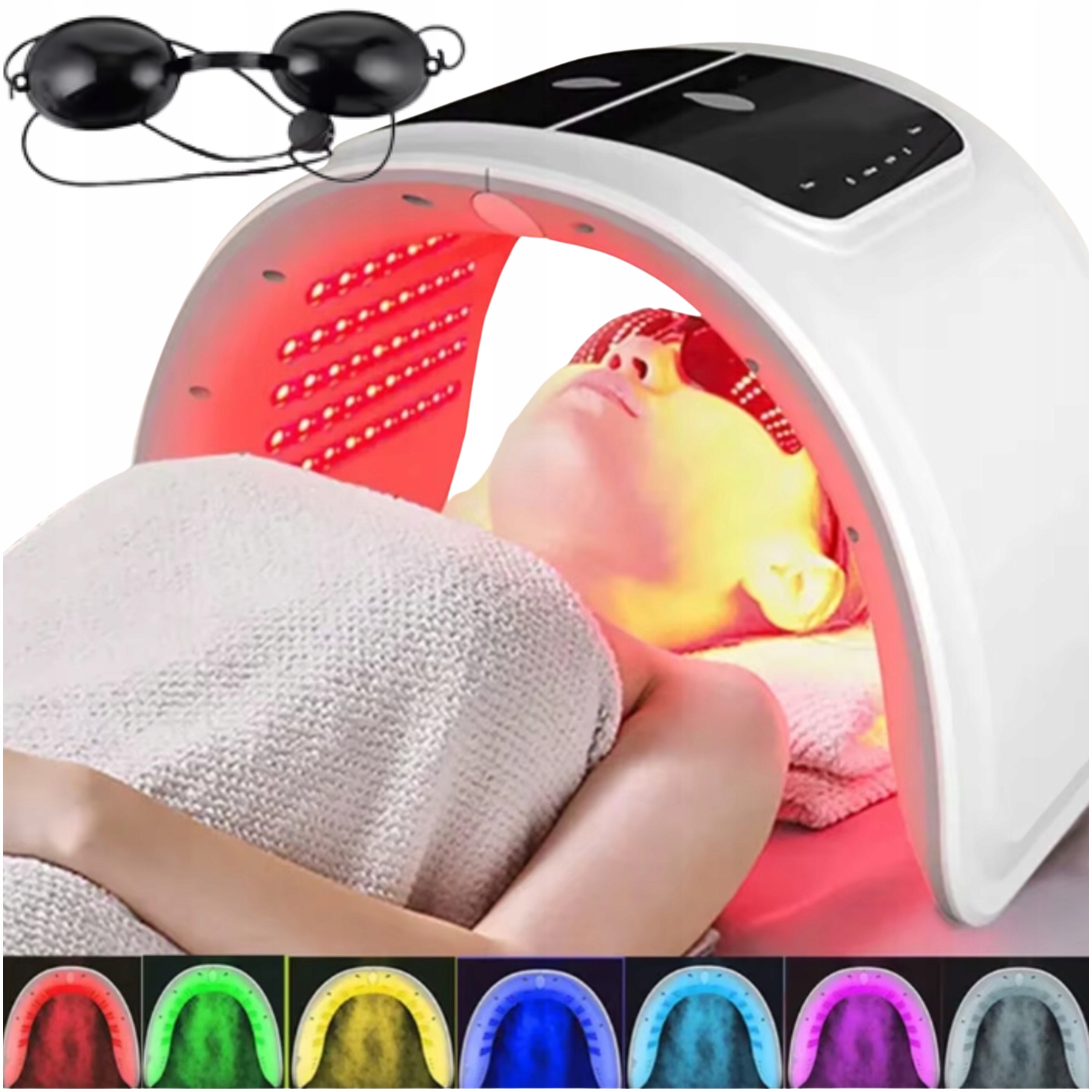 Fotonová lampa pro fotonovou terapii Led světlem Nástřik Redukce Vrásek