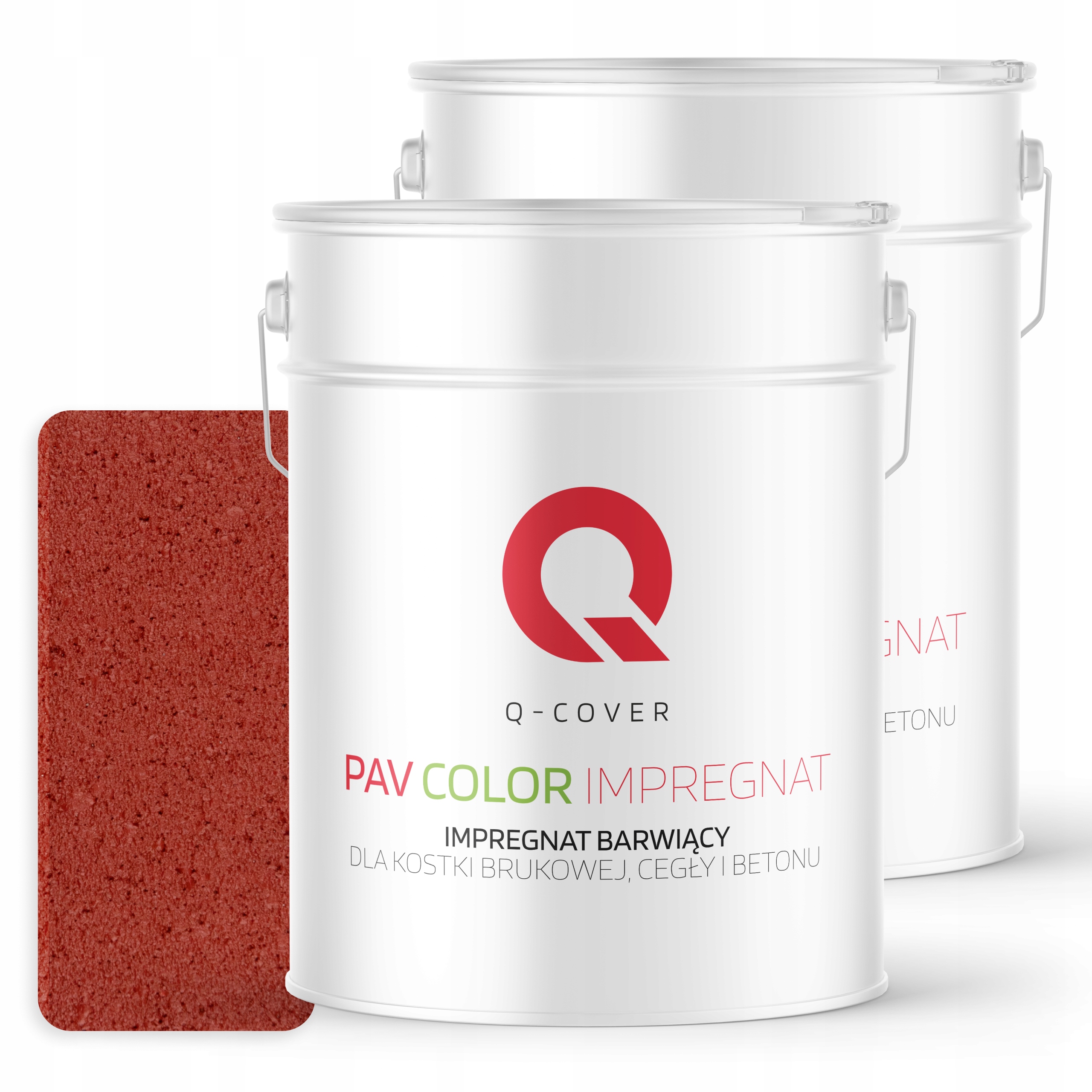 Impregnát Barvící kostka Bruk Mokrý Kámen 10L Barva Rajčatová Červená