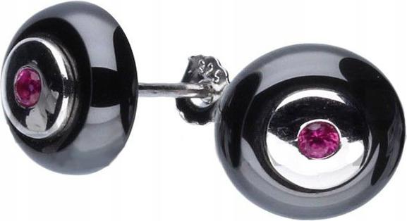 Stříbrné náušnice 925 kulaté se zirkony 2,16 g Výjimečný vzor jako dárek