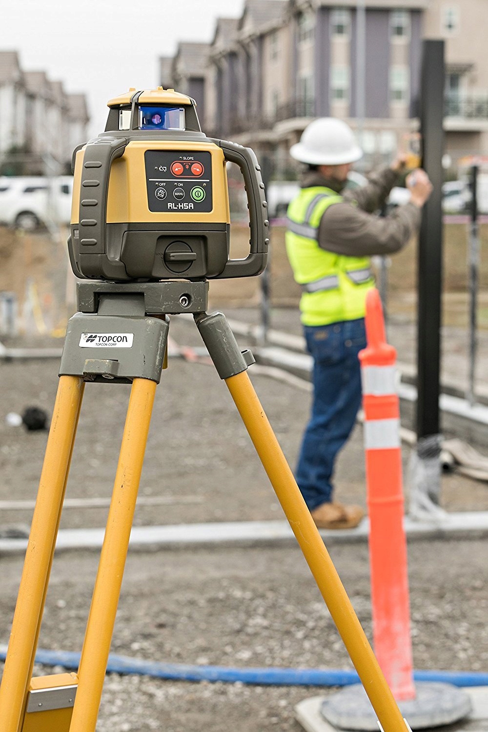 ZESTAW NIWELATOR LASEROWY Topcon RL-H5A 800 m STATYW SJJ32 ŁATA LS-24 Powiększenie inne