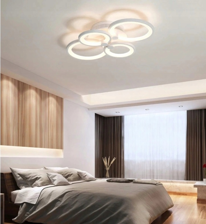 LAMPA LED PLAFON SUFIT ŻYRANDOL PILOT 4x RING Rodzaj plafon