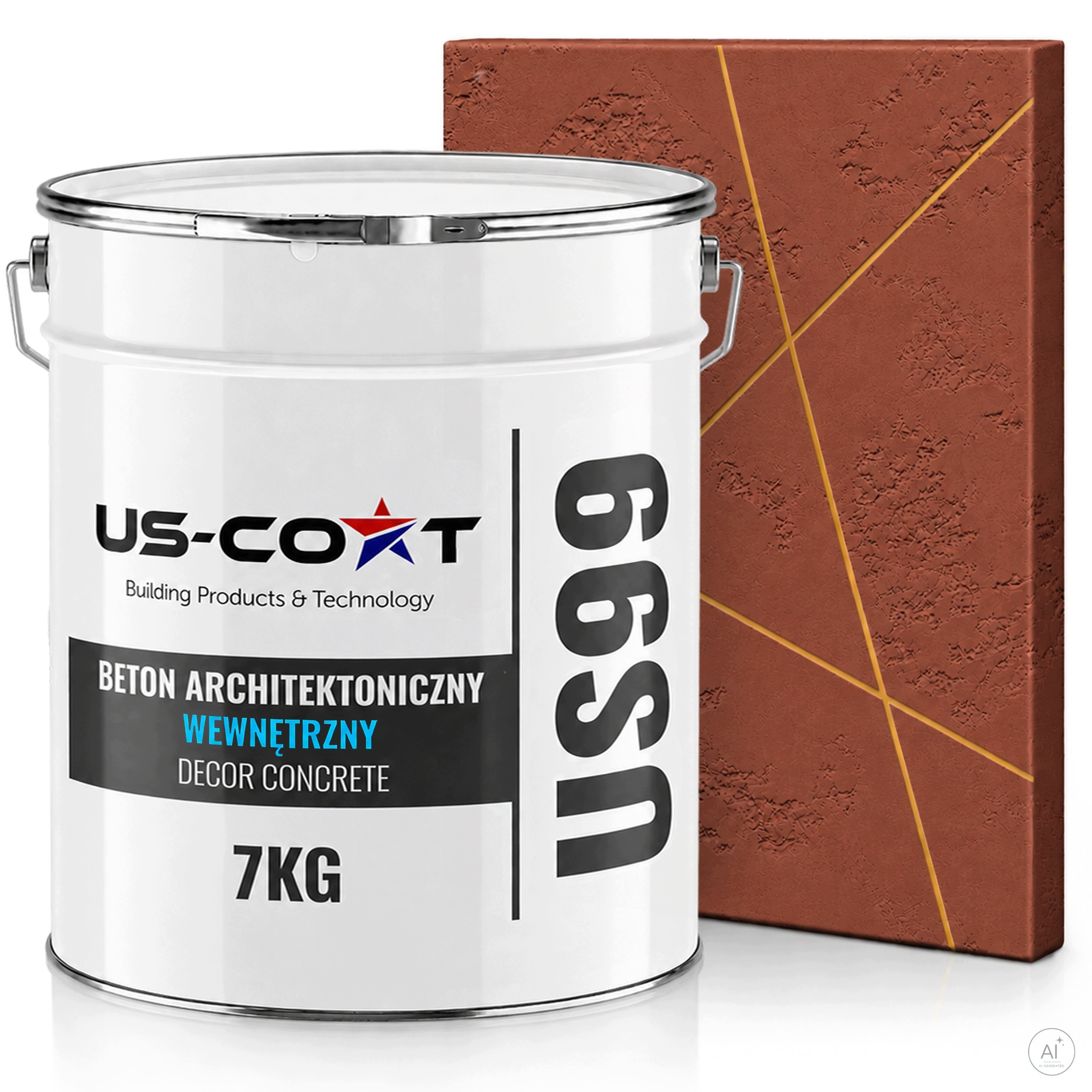 Vnitřní Architektonický Beton Cihlová Barva F325 5 m2 7 kg Omítka Na Zeď