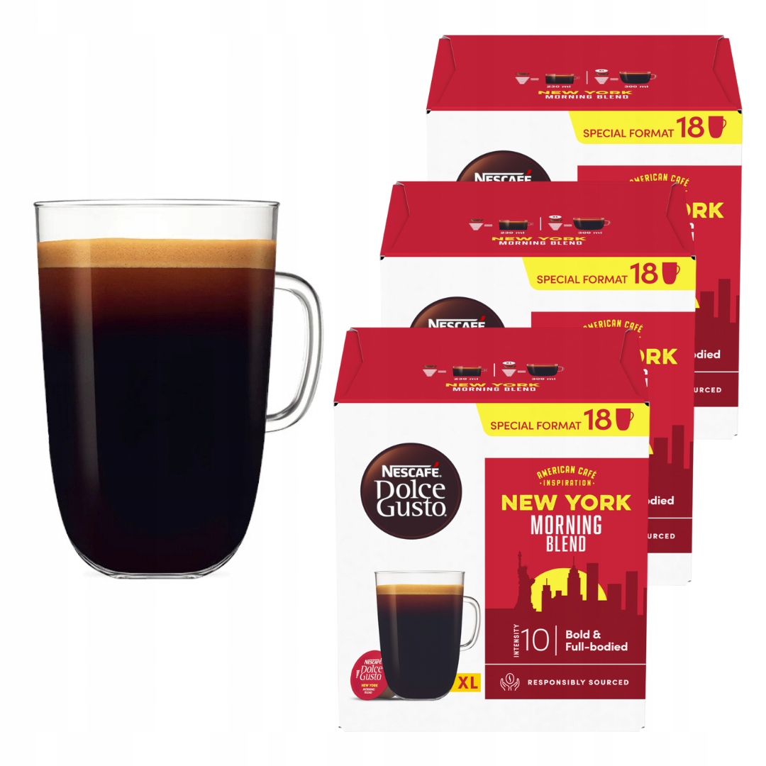 Kawa w kapsułkach Nescafe Dolce Gusto New York 3x 18 szt