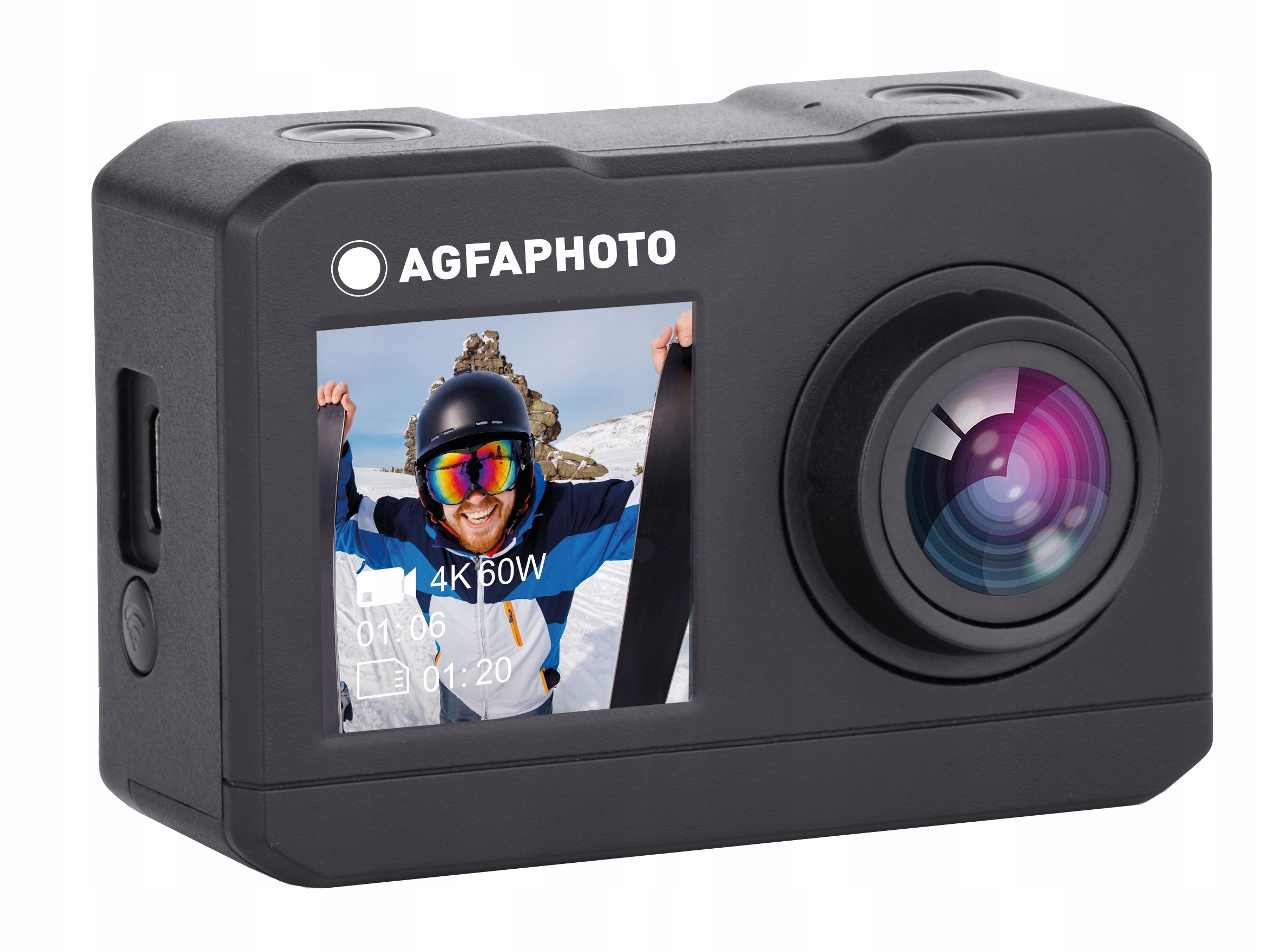 AGFA AC7000 Kamera Sportowa 2.7K 16MP WiFi 2x LCD Marka AgfaPhoto