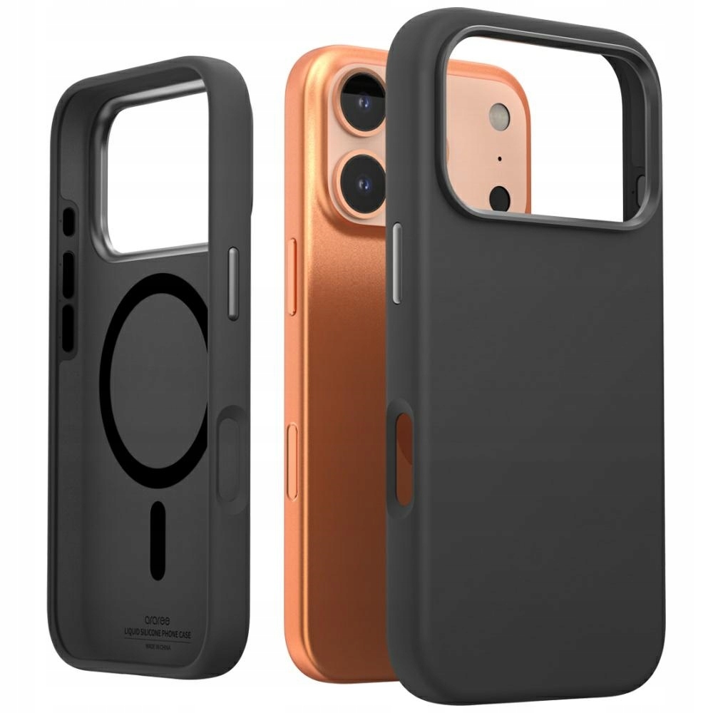 Pouzdro Araree Typo Skin M MagSafe pro iPhone 17 Pro, černé