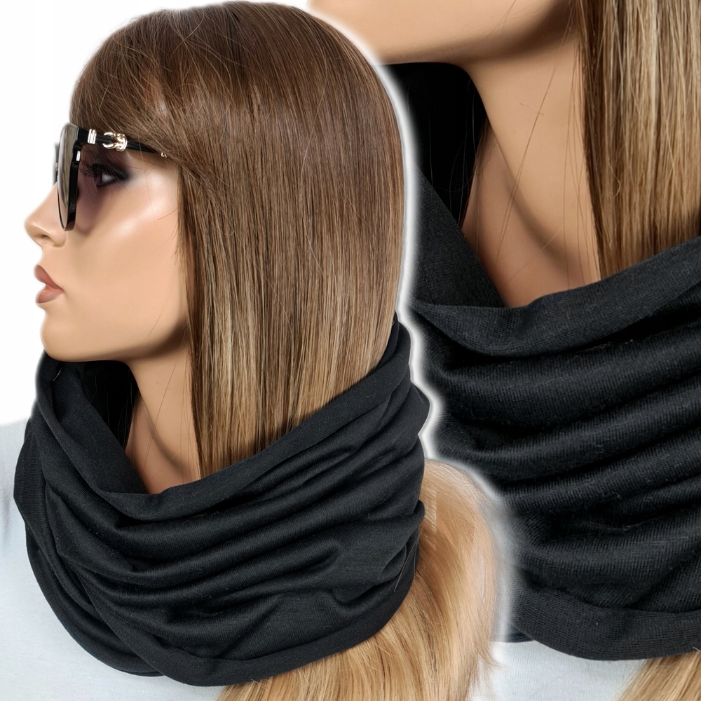 KOMIN Szal damski apaszka GŁADKI - MODNE KOLORY