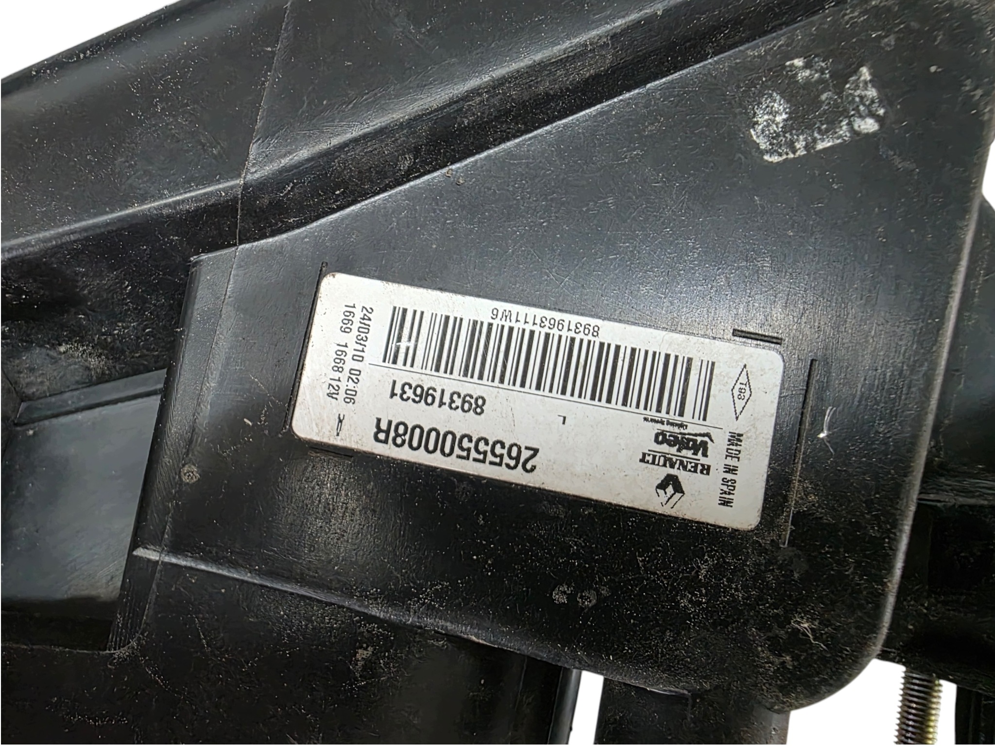 light left rear part RENAULT MEGANE III COUPE EUROPA 265550008R