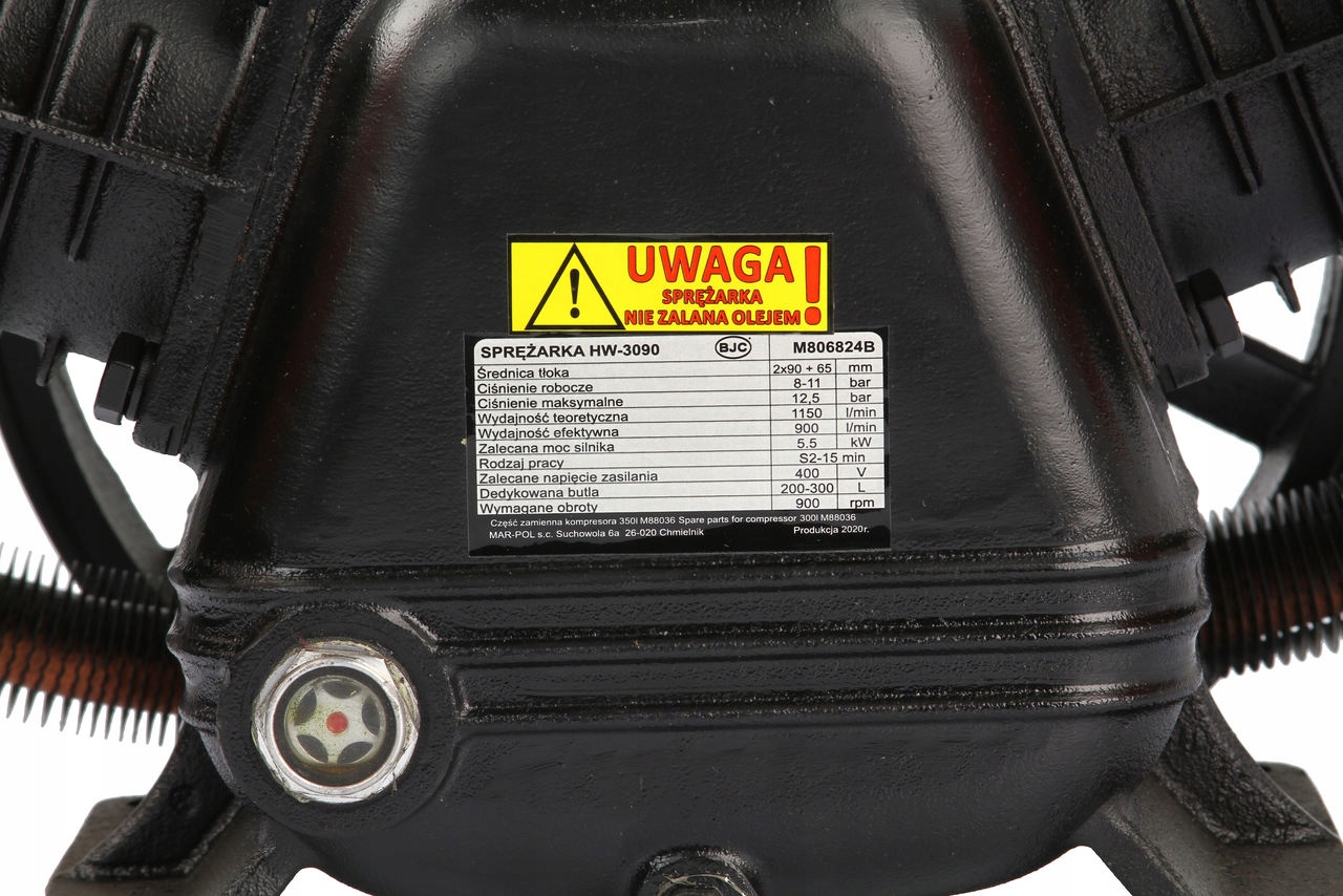 SPRĘŻARKA POWIETRZA POMPA DO KOMPRESORA HW-3090 Marka BJC