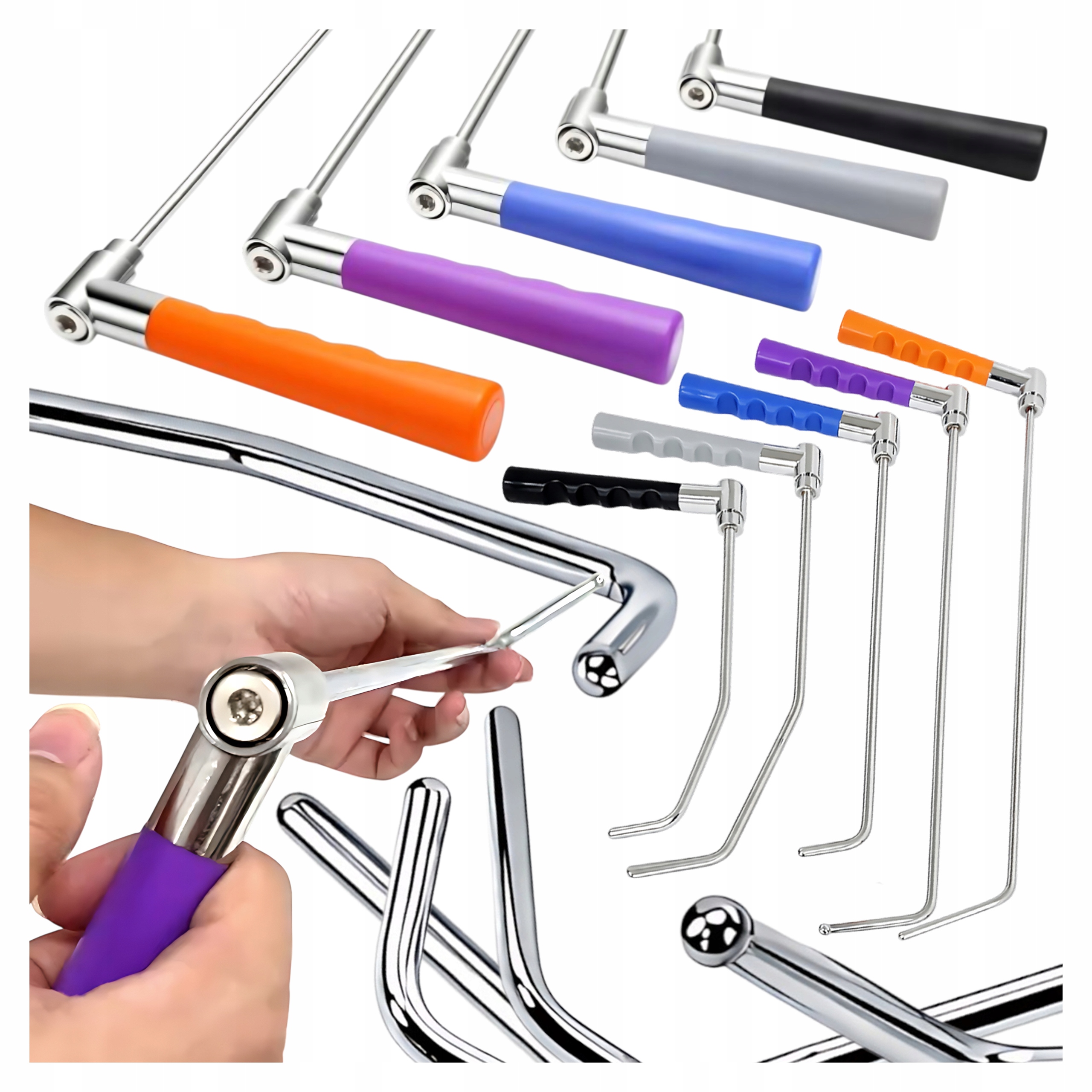 Sada drátů Pdr 5 ks otočné tyče 360° pro odstraňování vytlačovacích promáčklin