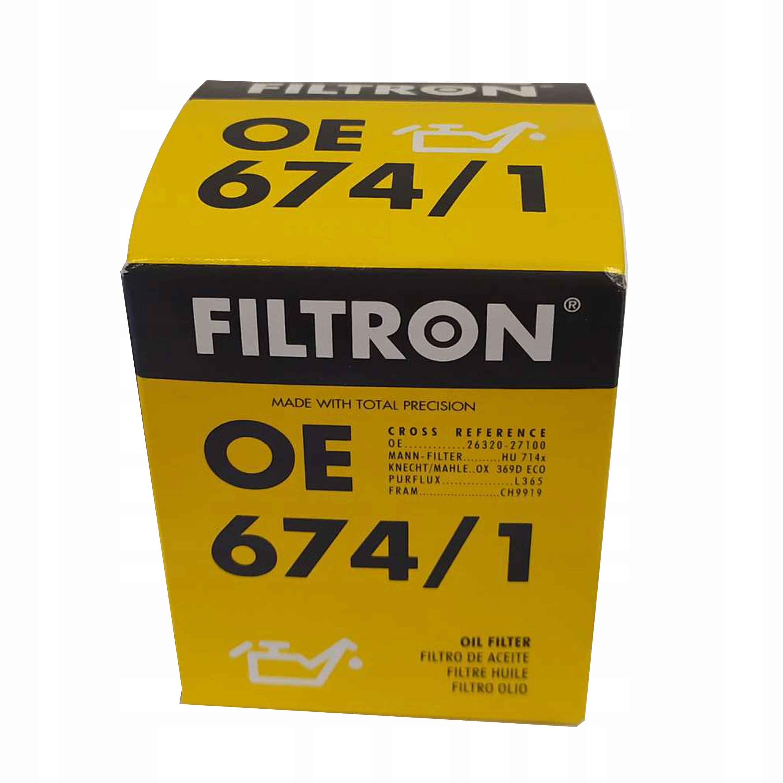 

Filtr Oleju Filtron OE674/1 do Hyundai 1.5 CRDi