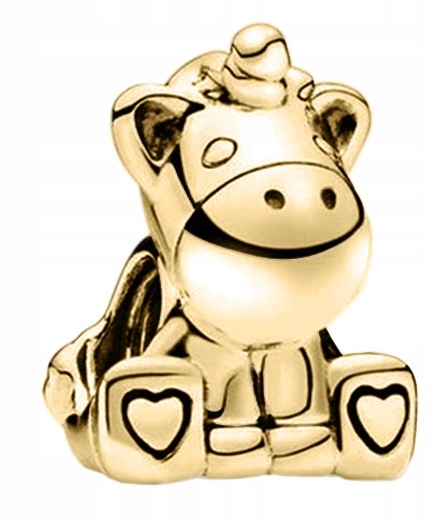 

Charms złoty Jednorożec srebro 925 do Pandora